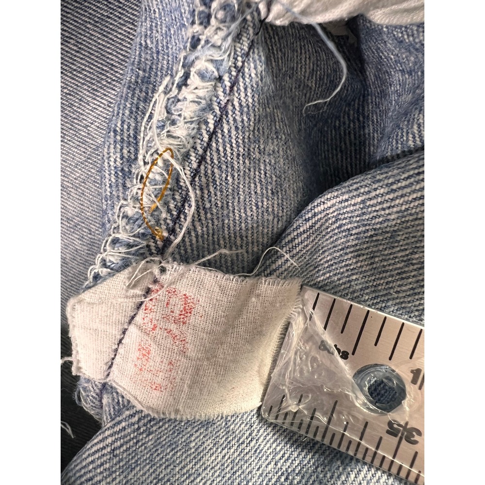 Vintage Levi's 501 Button Fly Jeans Mens 30x30 Light Wash Distressed USA Made - Picture 13 of 16